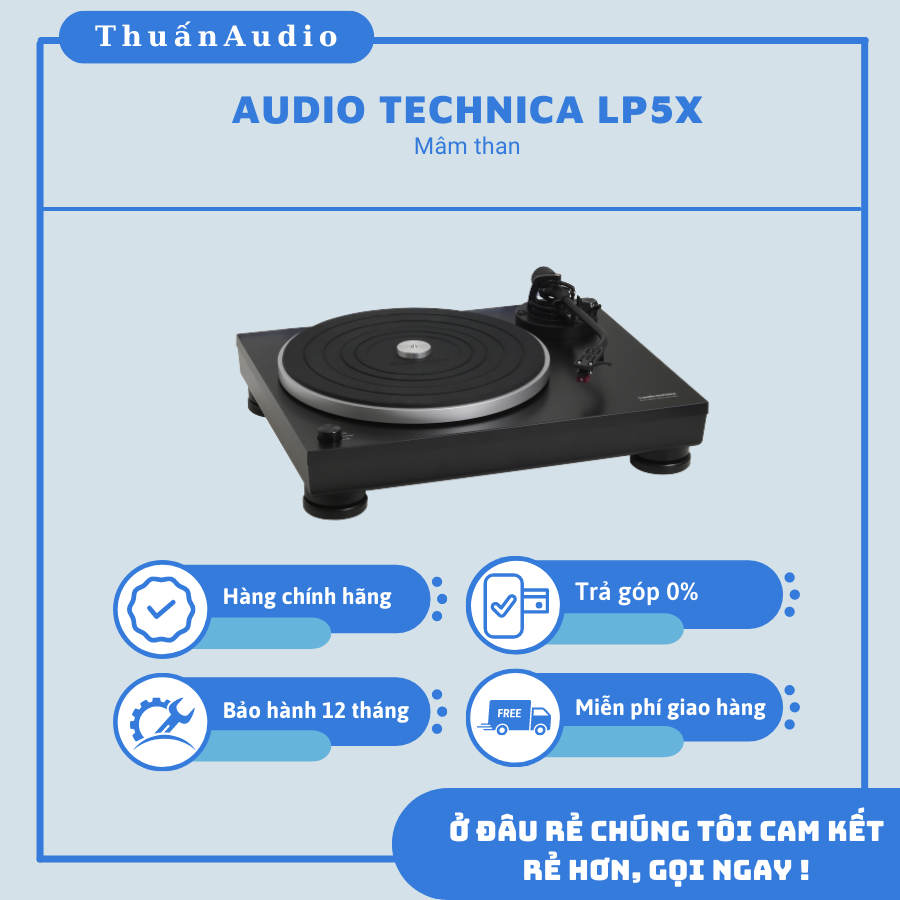 Mâm AUDIO TECHNICA LP5X - Giá Rẻ Tại Thuấn Audio