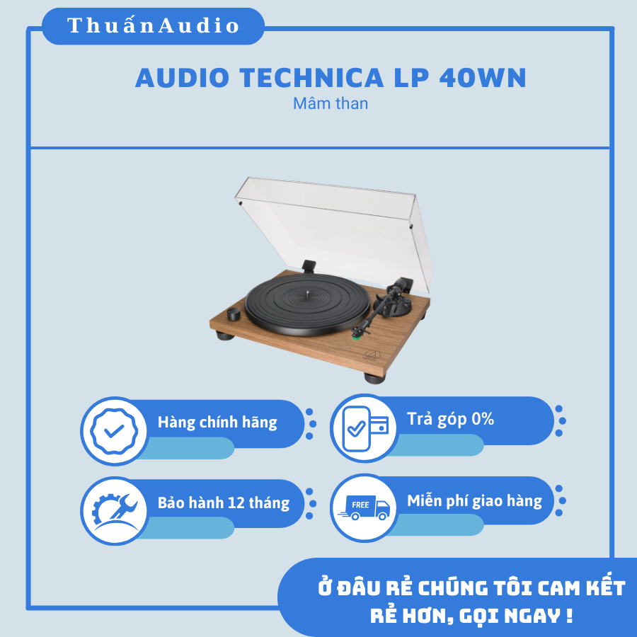 Mâm AUDIO TECHNICA LP 40WN - Giá Rẻ Tại Thuấn Audio