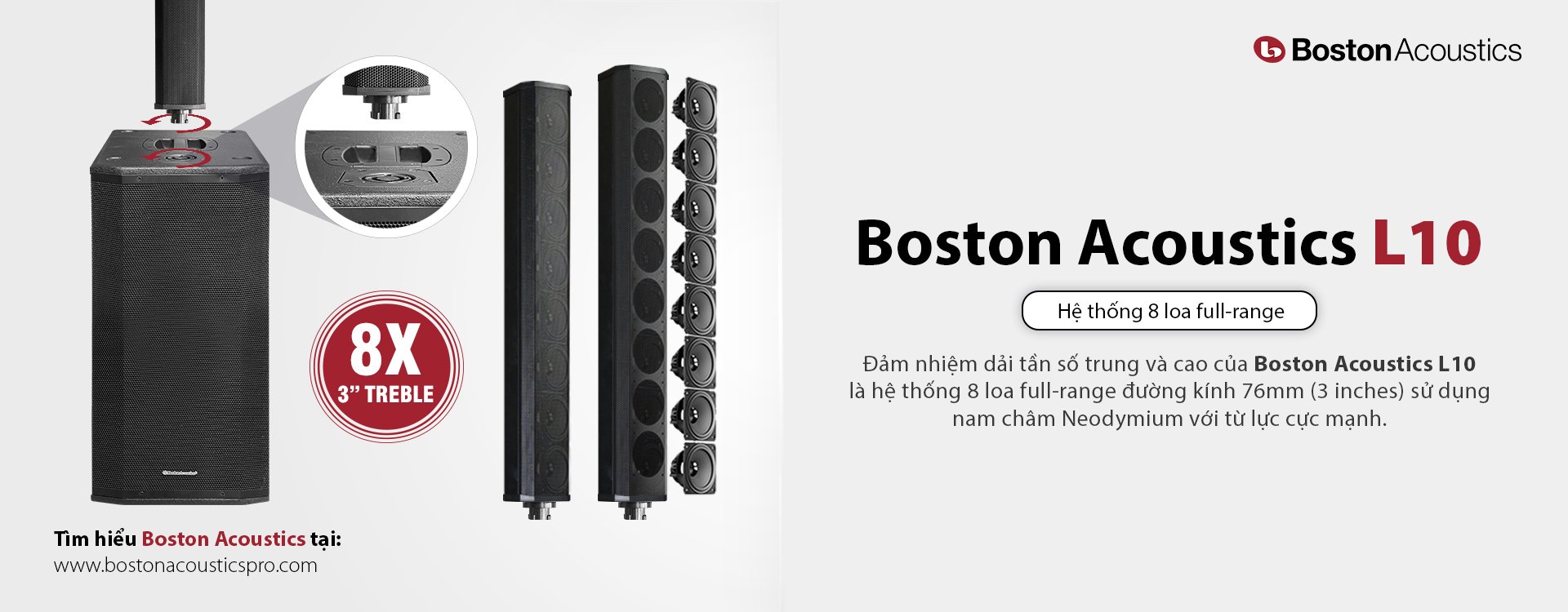 Loa biểu diễn di động Boston Acoustics L10 | Thuấn Audio