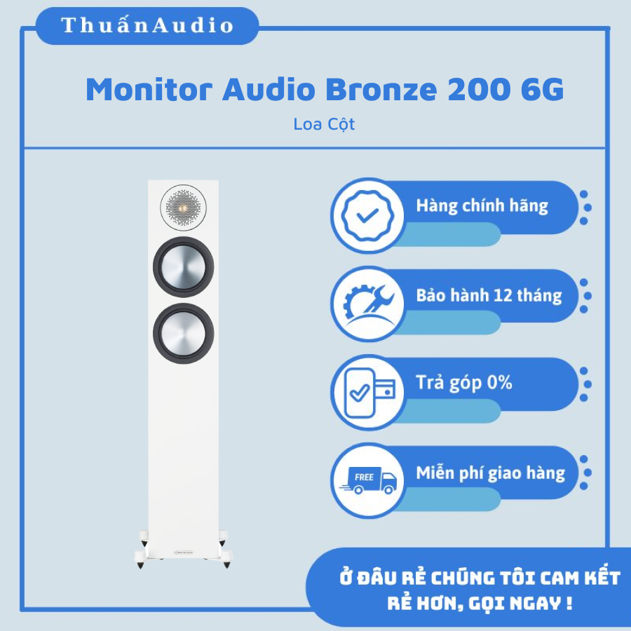 Loa Monitor Audio Bronze 200 6G (Cặp) - Giá Rẻ Tại Thuấn Audio